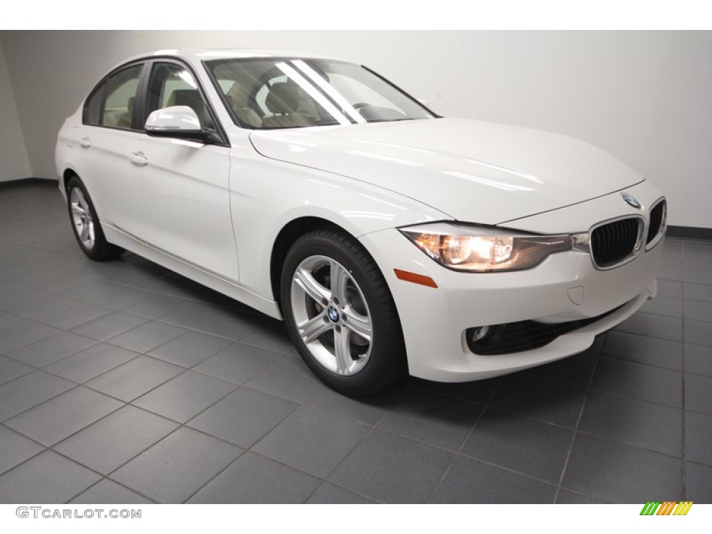 2012 3 Series 328i Sedan - Alpine White / Venetian Beige photo #1