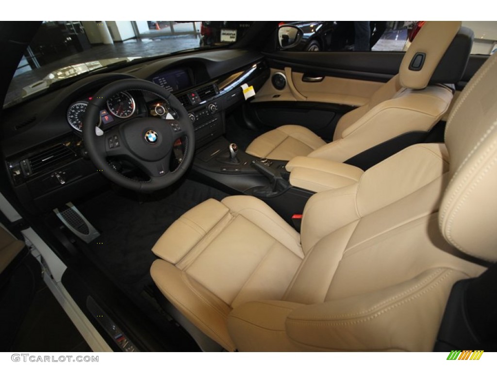 Bamboo Beige Interior 2012 BMW M3 Convertible Photo #68845503