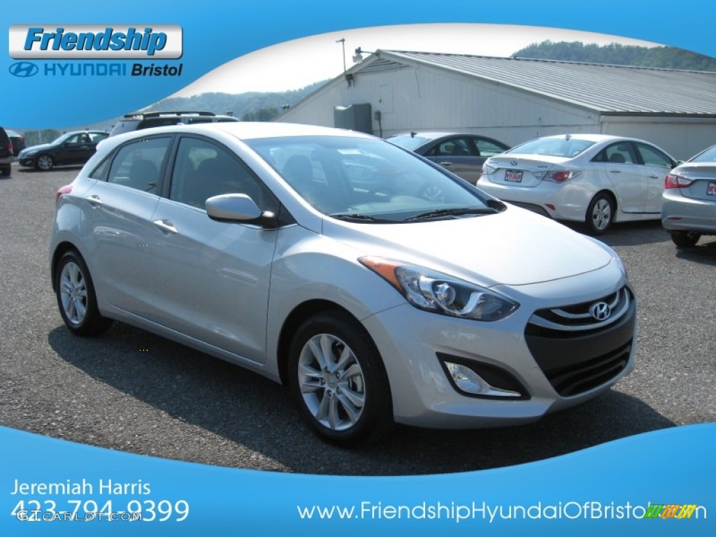 2013 Elantra GT - Shimmering Air Silver / Black photo #5