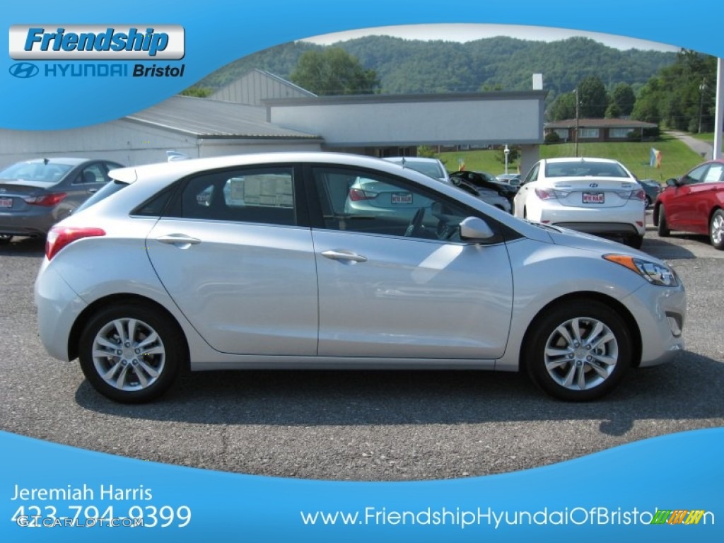 2013 Elantra GT - Shimmering Air Silver / Black photo #6