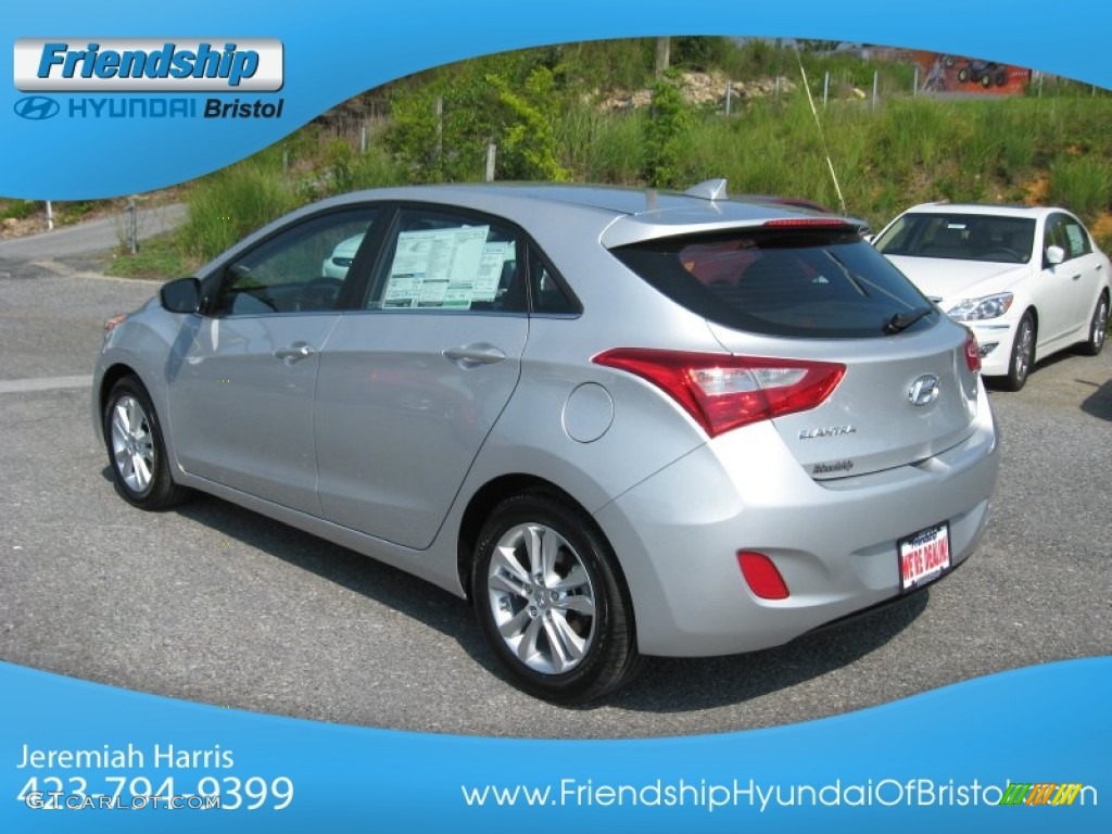2013 Elantra GT - Shimmering Air Silver / Black photo #9