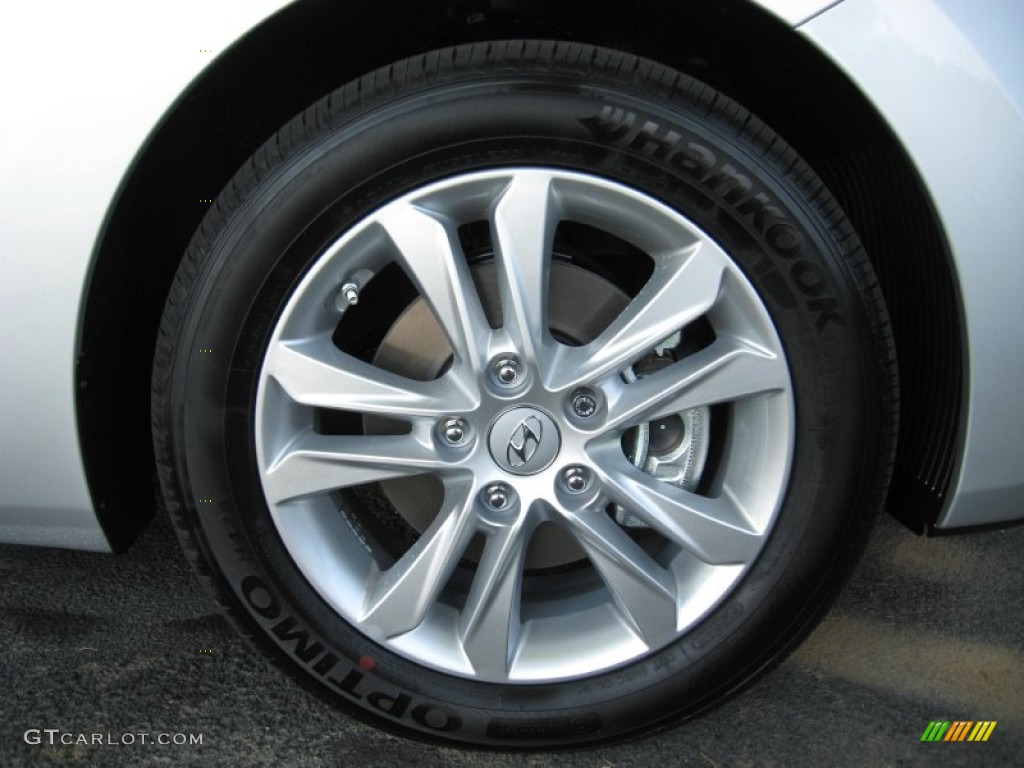 2013 Elantra GT - Shimmering Air Silver / Black photo #11