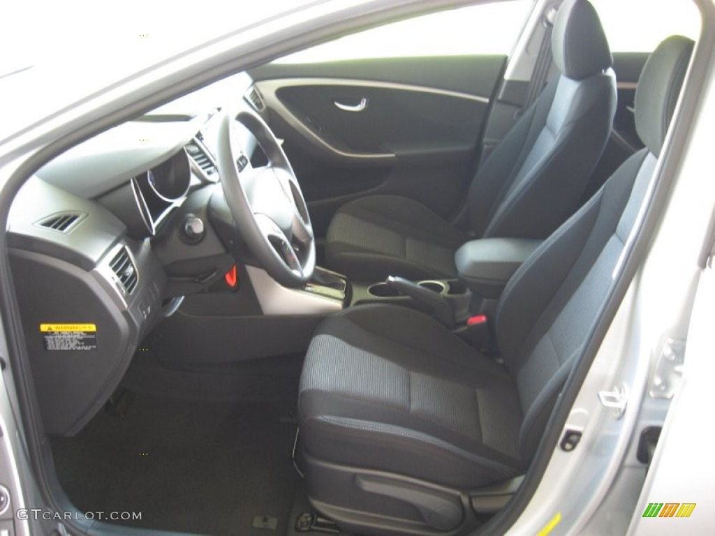 2013 Elantra GT - Shimmering Air Silver / Black photo #14