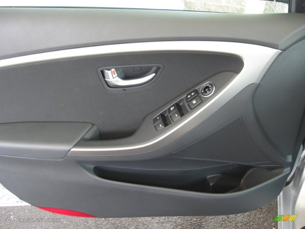 2013 Elantra GT - Shimmering Air Silver / Black photo #16