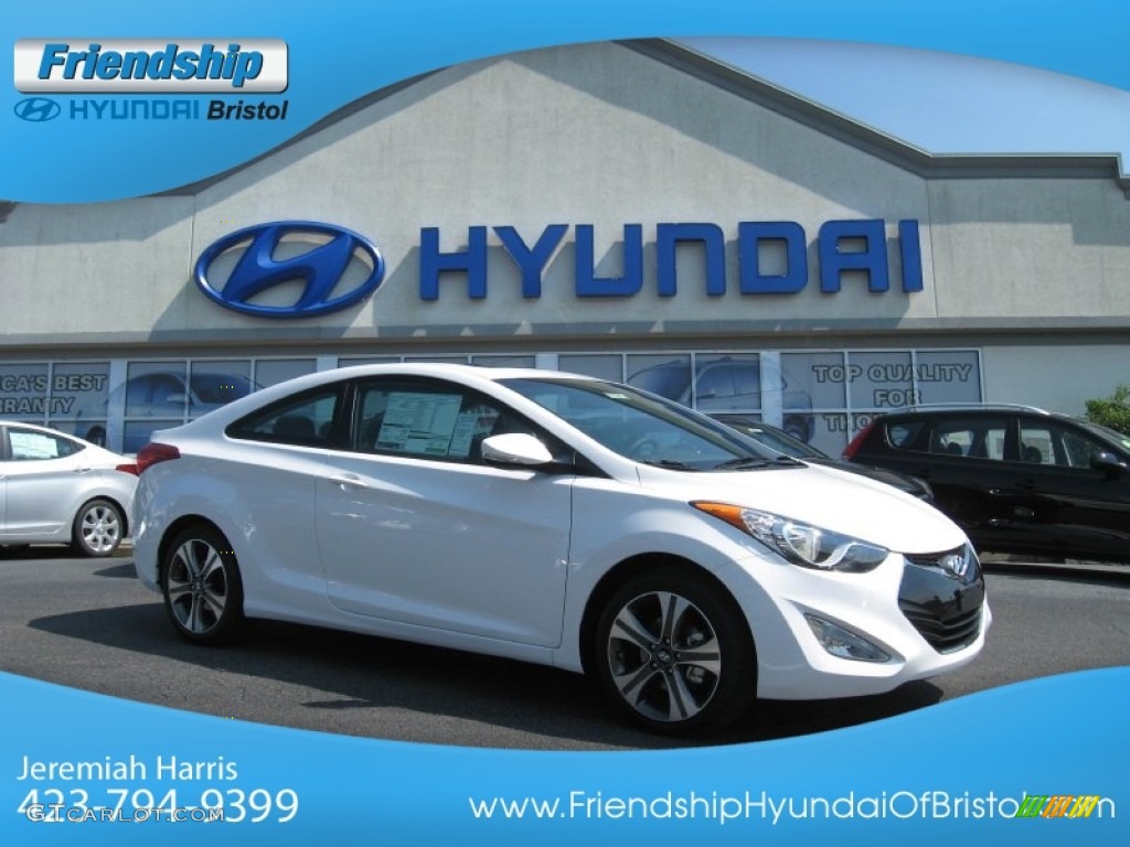 Monaco White Hyundai Elantra