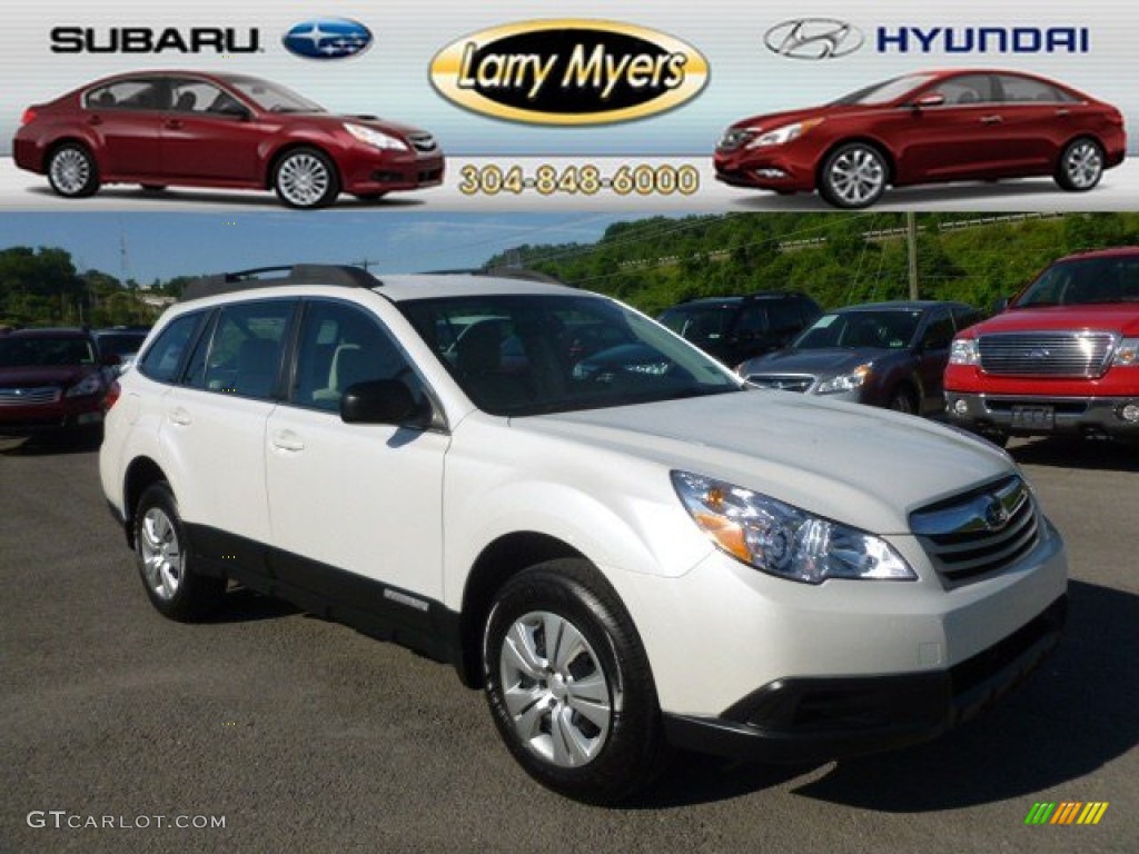 Satin White Pearl Subaru Outback