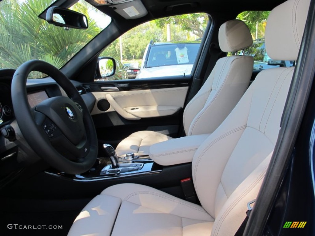 2013 X3 xDrive 28i - Deep Sea Blue Metallic / Oyster photo #7