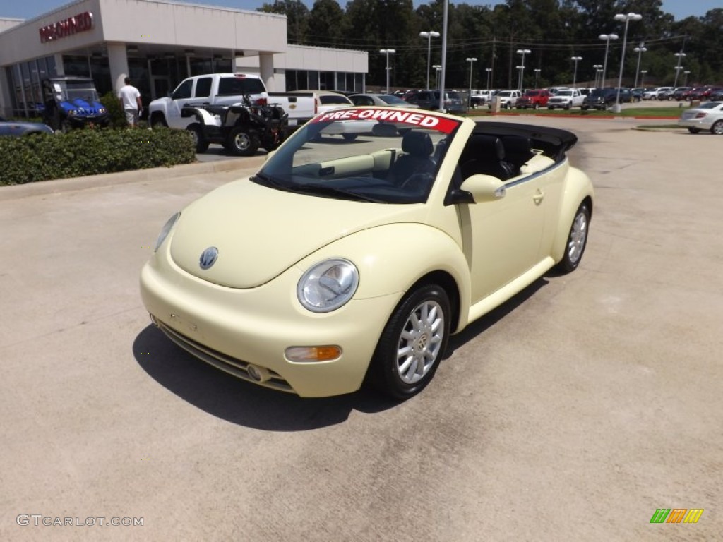 2005 New Beetle GLS Convertible - Mellow Yellow / Black photo #1