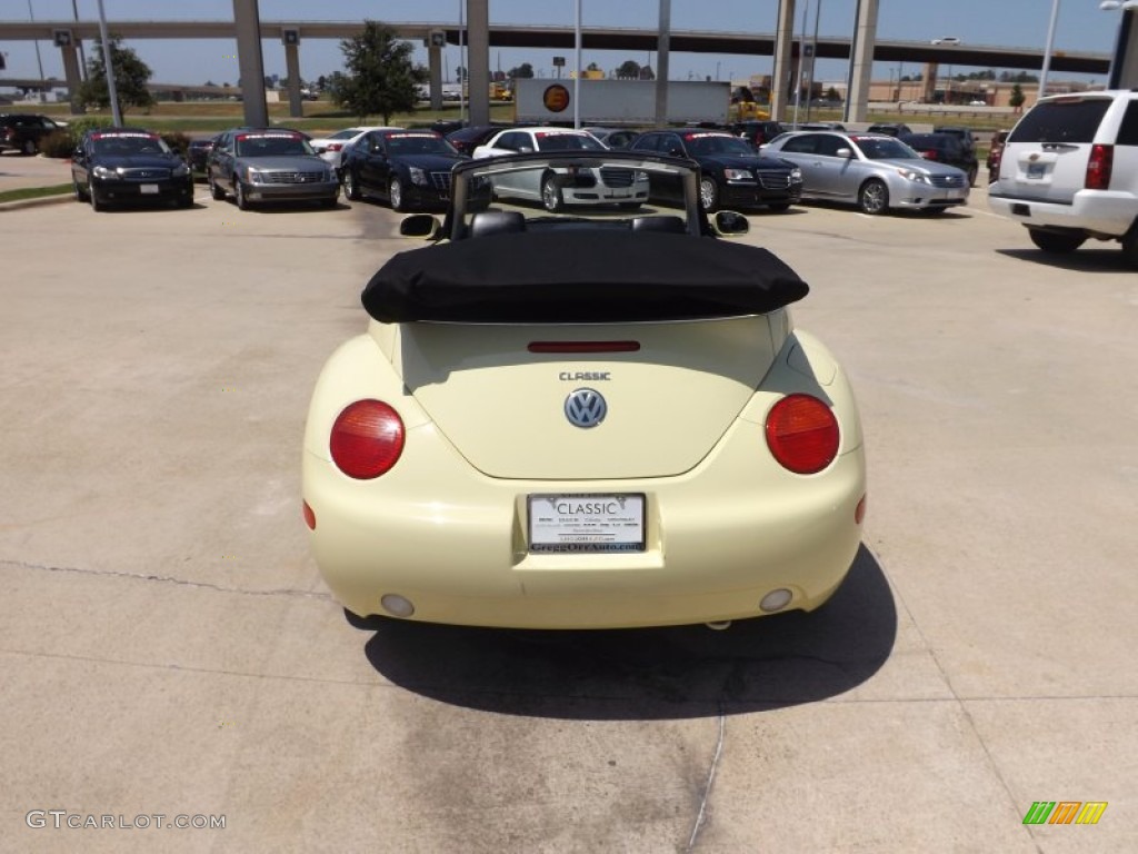 2005 New Beetle GLS Convertible - Mellow Yellow / Black photo #4