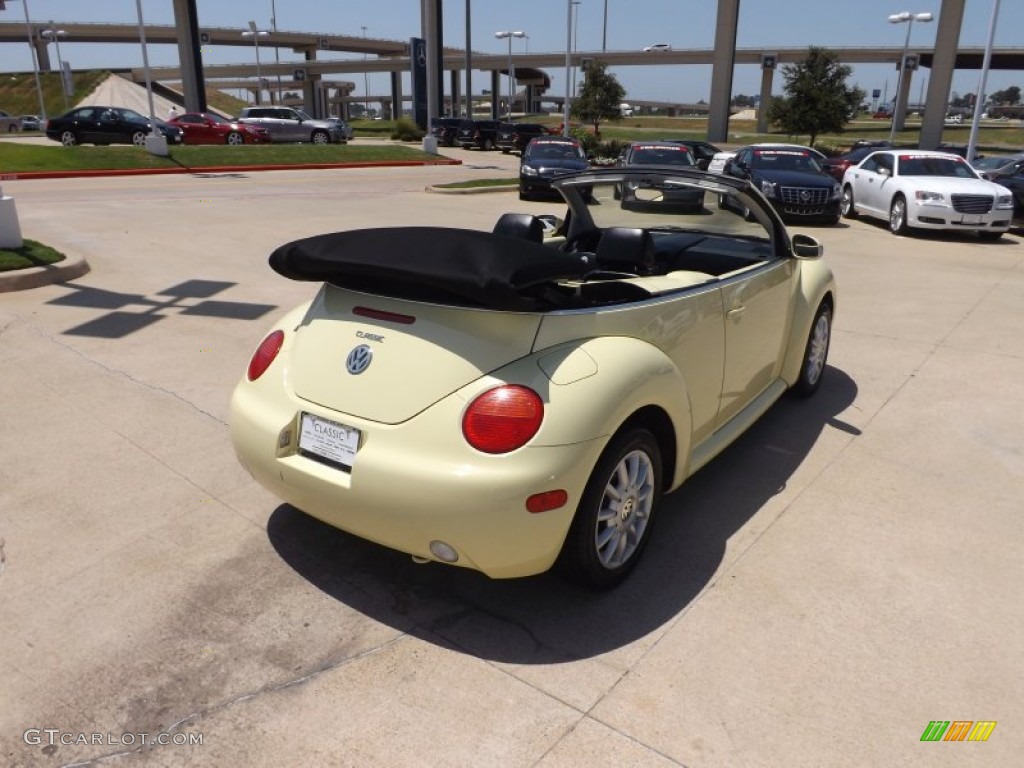 2005 New Beetle GLS Convertible - Mellow Yellow / Black photo #5