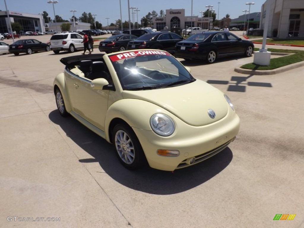 2005 New Beetle GLS Convertible - Mellow Yellow / Black photo #7