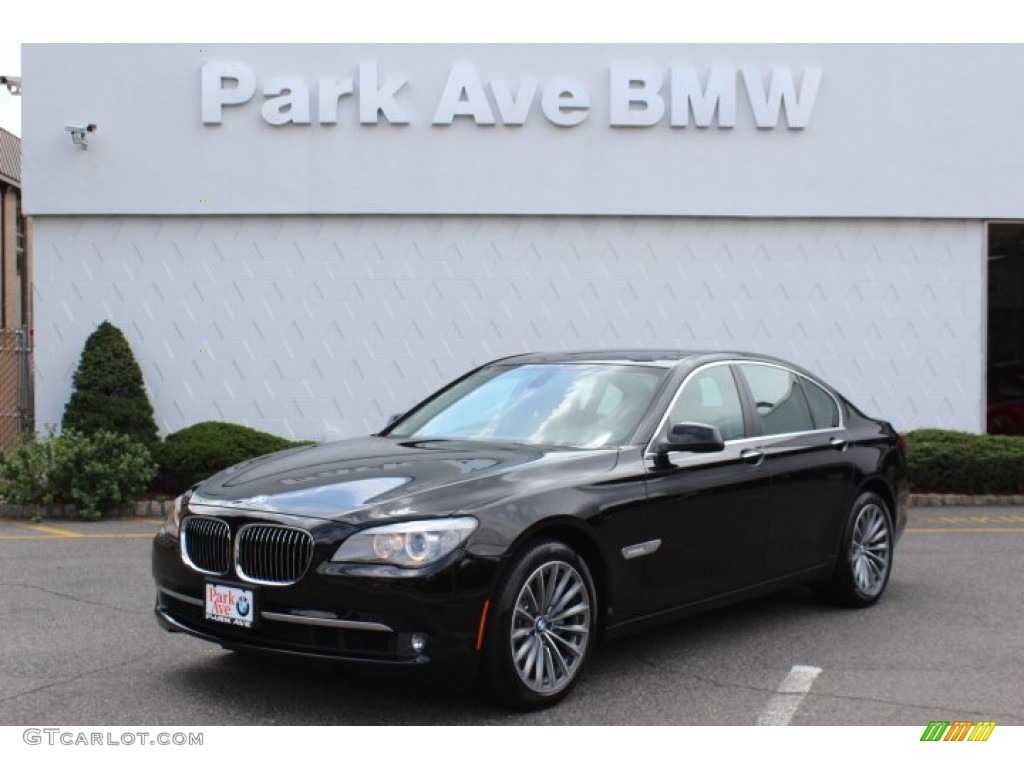 2012 7 Series 740i Sedan - Jet Black / Black photo #1