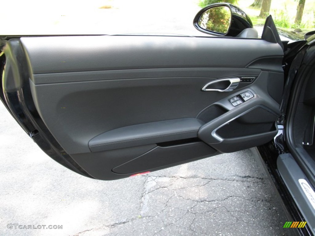 2012 Porsche New 911 Carrera S Cabriolet Black Door Panel Photo #68850483