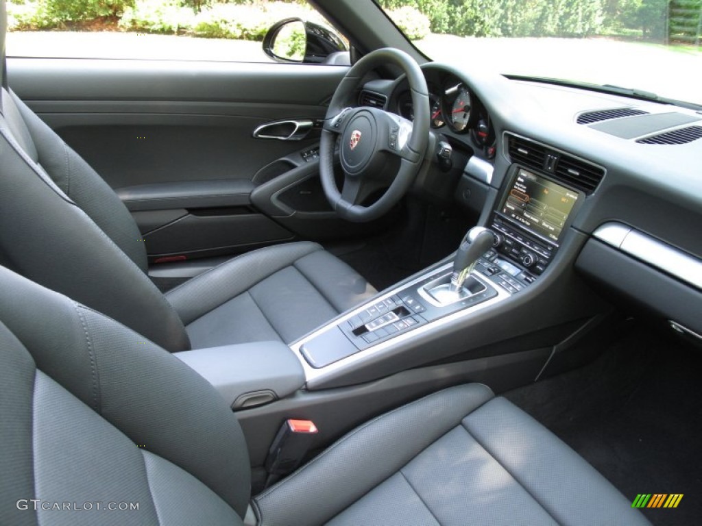 Black Interior 2012 Porsche New 911 Carrera S Cabriolet Photo #68850506