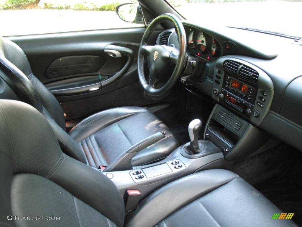Black Interior 1999 Porsche 911 Carrera 4 Cabriolet Photo #68850669