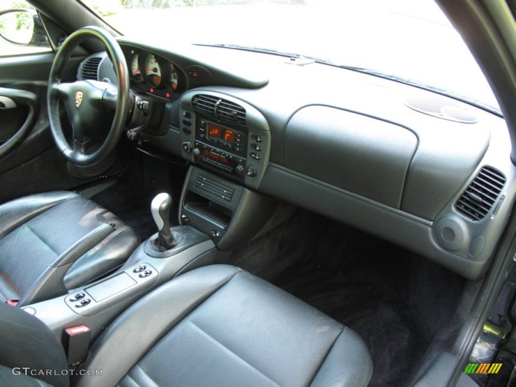 1999 Porsche 911 Carrera 4 Cabriolet Black Dashboard Photo #68850678