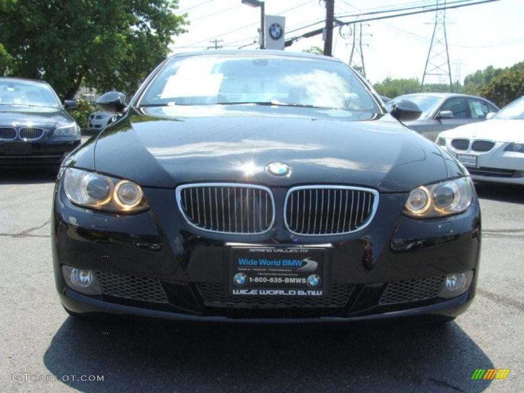 2008 3 Series 335xi Coupe - Jet Black / Black photo #2