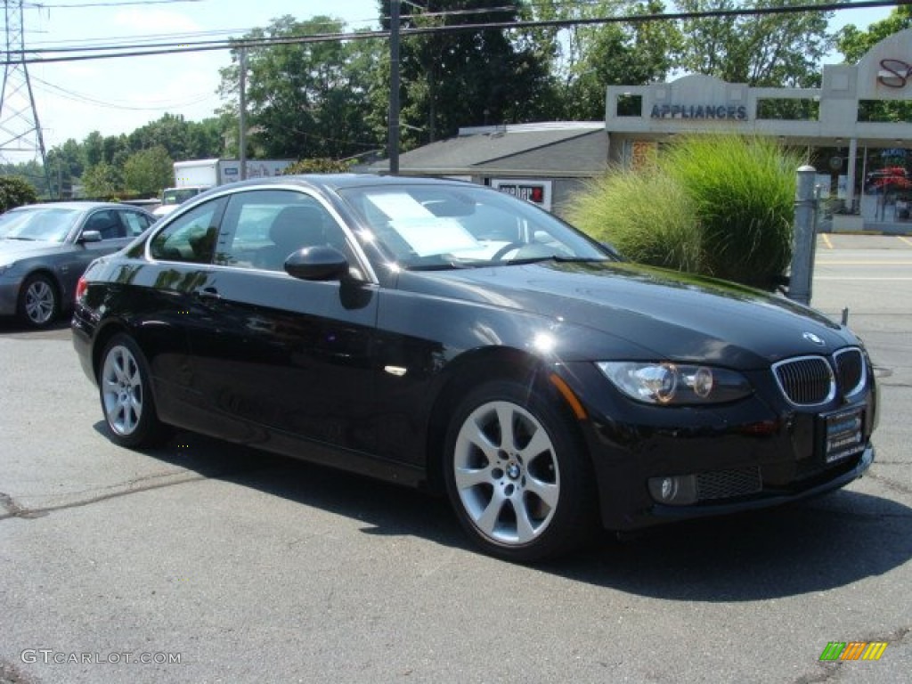 2008 3 Series 335xi Coupe - Jet Black / Black photo #3