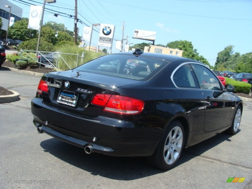 2008 3 Series 335xi Coupe - Jet Black / Black photo #4