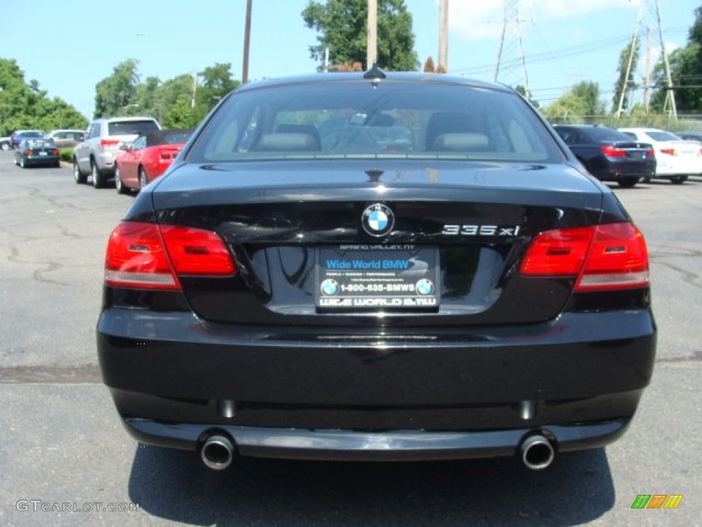2008 3 Series 335xi Coupe - Jet Black / Black photo #5