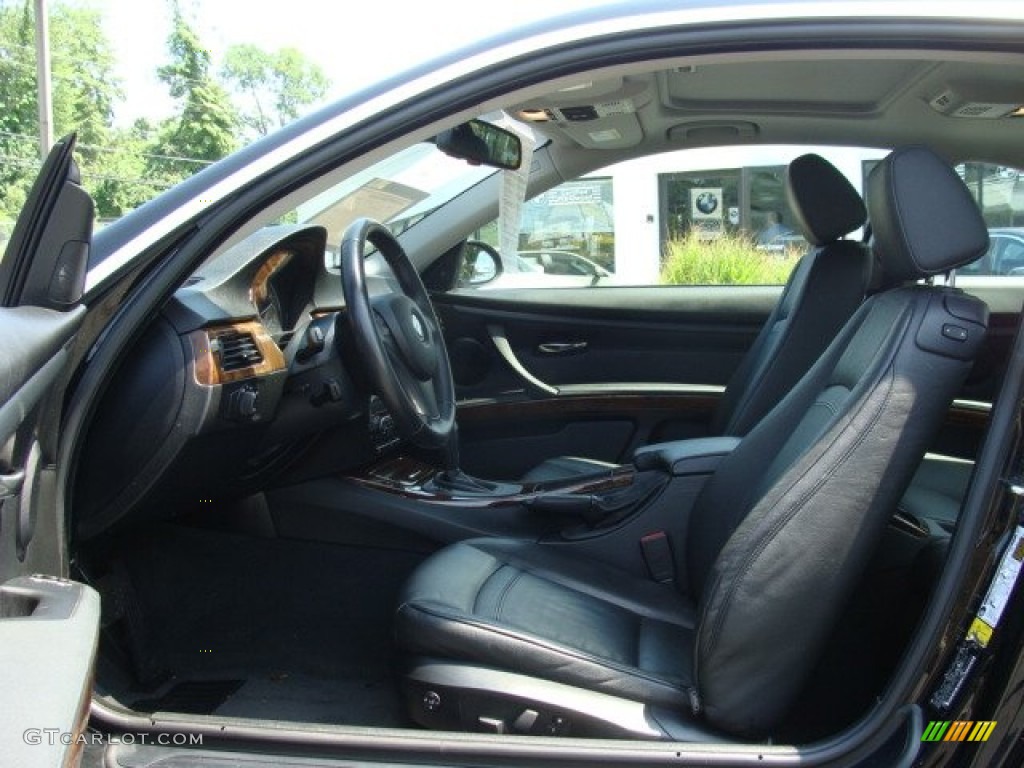 2008 3 Series 335xi Coupe - Jet Black / Black photo #7