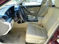 2009 Acura TSX Parchment Interior Front Seat Photo