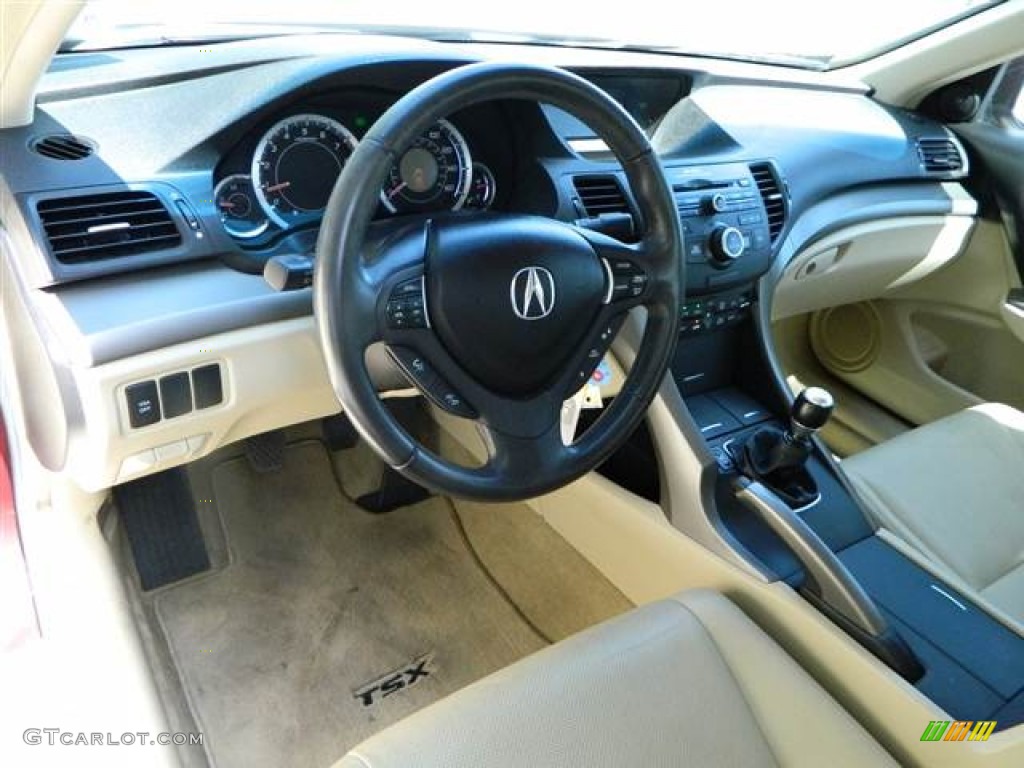 Parchment Interior 2009 Acura TSX Sedan Photo #68852517