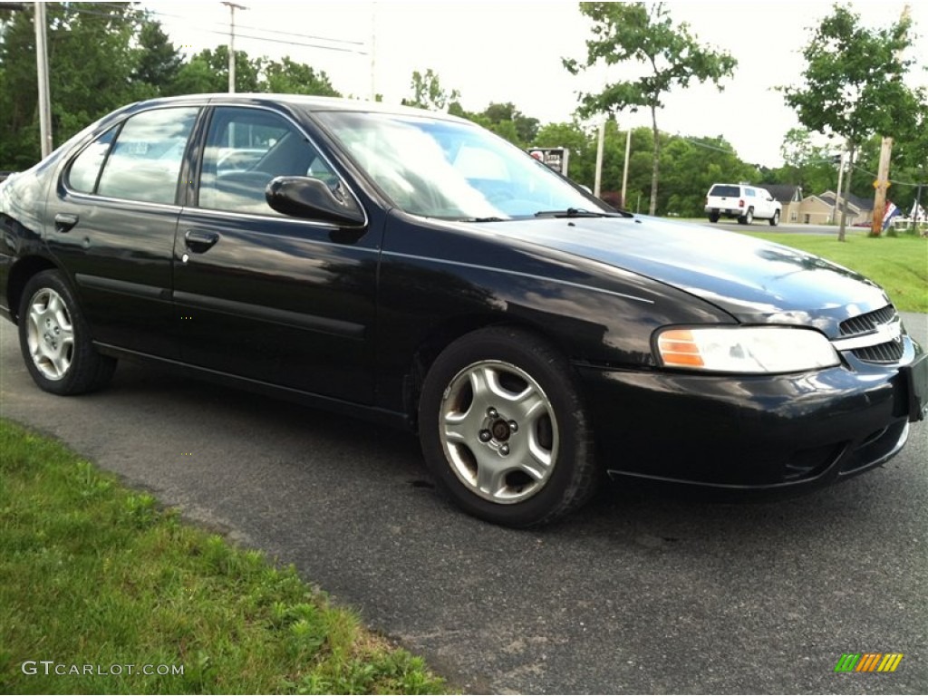 2000 Altima GXE - Super Black / Dusk Gray photo #5