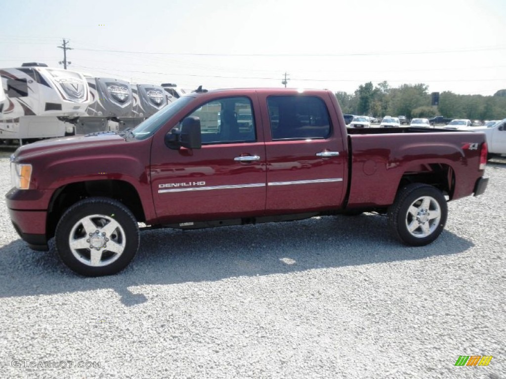Sonoma Red Metallic 2013 GMC Sierra 2500HD Denali Crew Cab 4x4 Exterior Photo #68856371