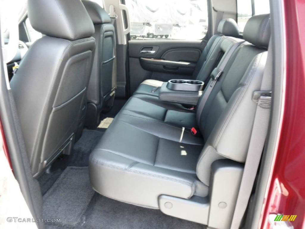 Ebony Interior 2013 GMC Sierra 2500HD Denali Crew Cab 4x4 Photo #68856456