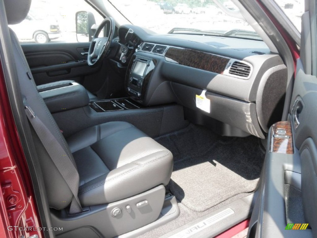 Ebony Interior 2013 GMC Sierra 2500HD Denali Crew Cab 4x4 Photo #68856486