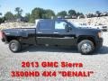 Onyx Black - Sierra 3500HD Denali Crew Cab 4x4 Dually Photo No. 1