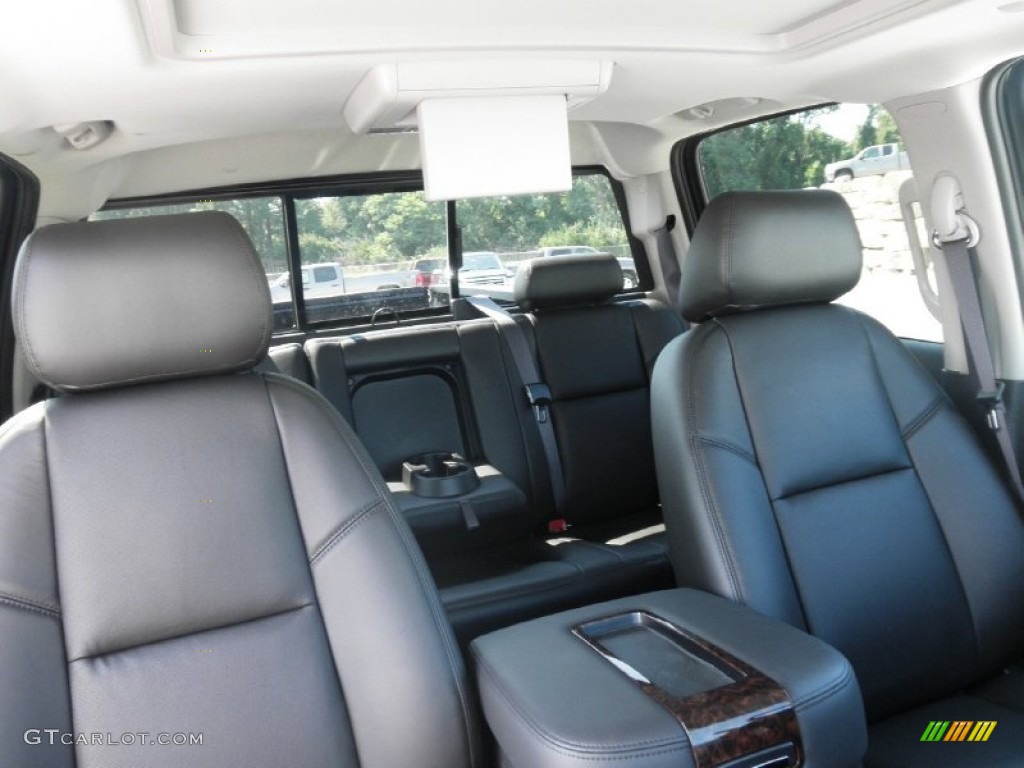Ebony Interior 2013 GMC Sierra 3500HD Denali Crew Cab 4x4 Dually Photo #68856693