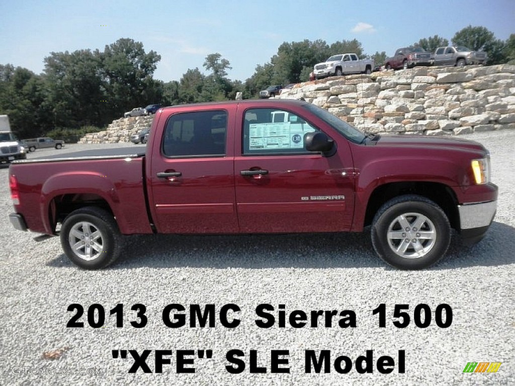 2013 Sierra 1500 XFE Crew Cab - Sonoma Red Metallic / Ebony photo #1