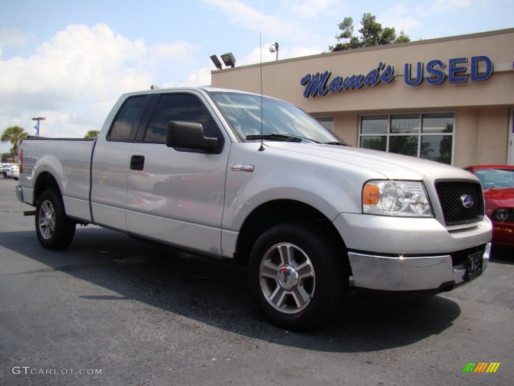 2005 F150 XLT SuperCab - Silver Metallic / Medium Flint Grey photo #2