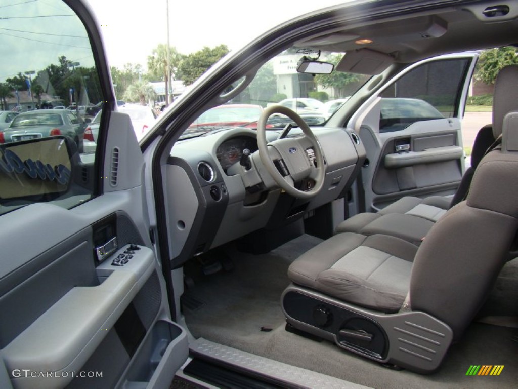 2005 F150 XLT SuperCab - Silver Metallic / Medium Flint Grey photo #9