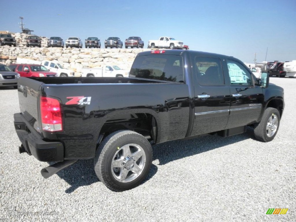 Onyx Black 2013 GMC Sierra 2500HD Denali Crew Cab 4x4 Exterior Photo #68857116