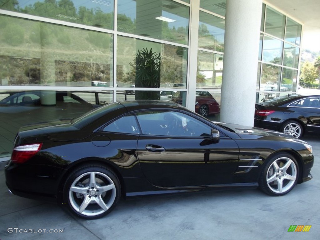 Black 2013 Mercedes-Benz SL 550 Roadster Exterior Photo #68857695