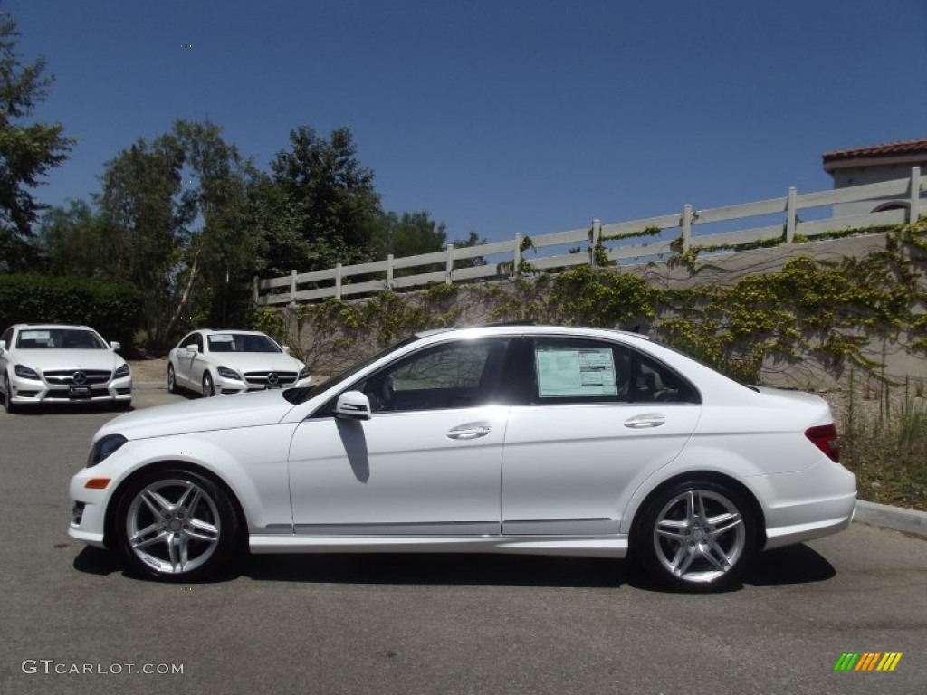 Polar White 2013 Mercedes-Benz C 250 Sport Exterior Photo #68857887