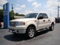 2007 White Sand Tri-Coat Ford F150 Lariat SuperCrew 4x4  photo #4