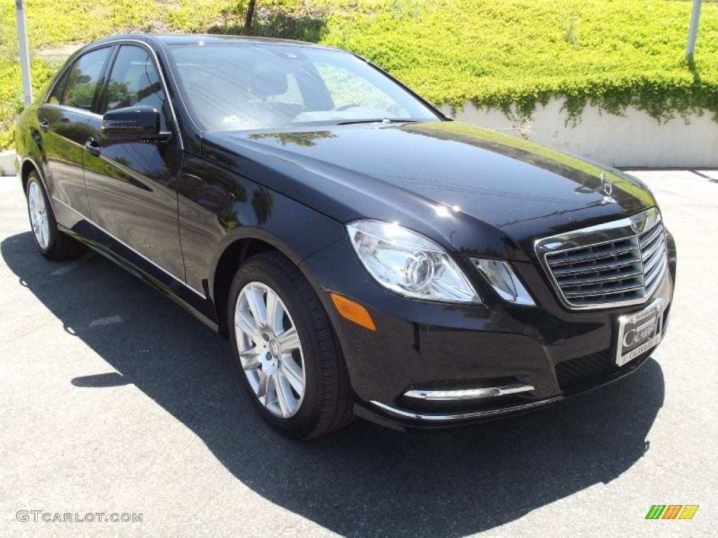 2013 E 350 Sedan - Black / Black photo #1