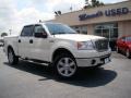 2007 White Sand Tri-Coat Ford F150 Lariat SuperCrew 4x4  photo #29