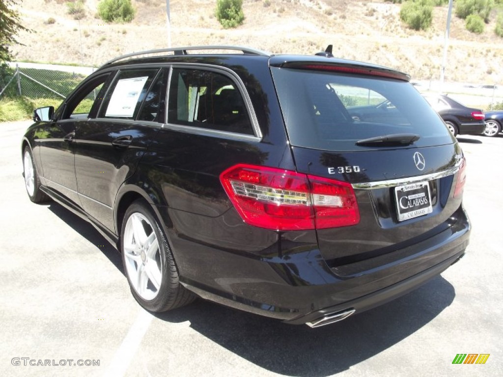 2013 E 350 4Matic Wagon - Black / Black photo #10