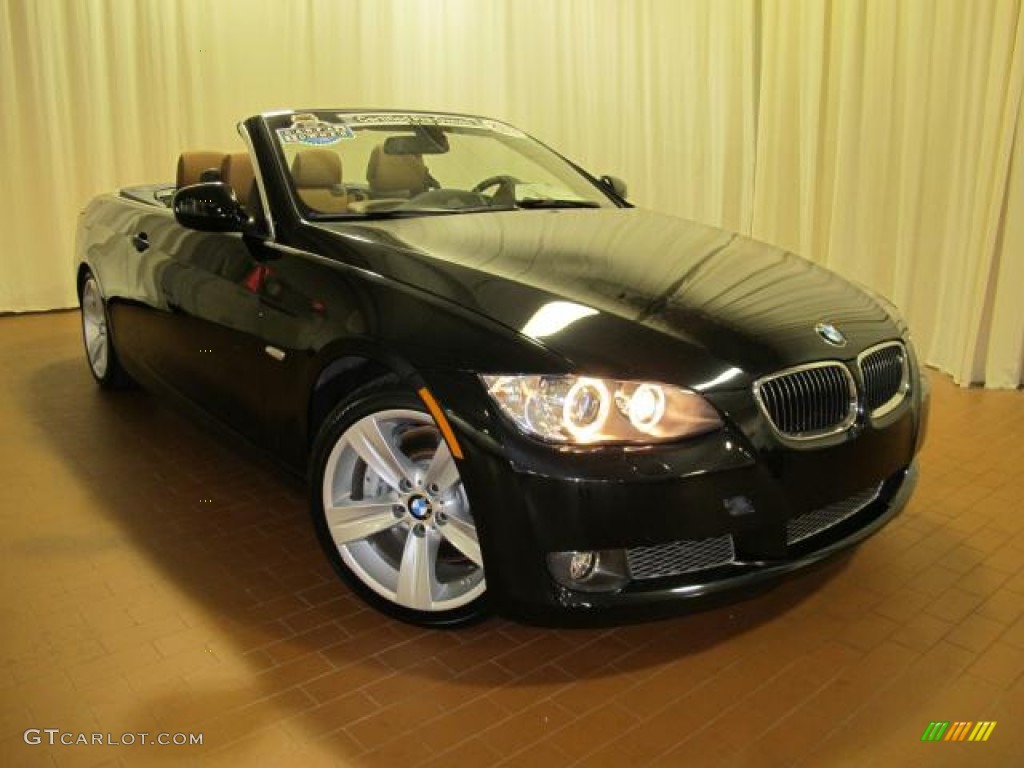 2010 3 Series 335i Convertible - Black Sapphire Metallic / Saddle Brown Dakota Leather photo #2