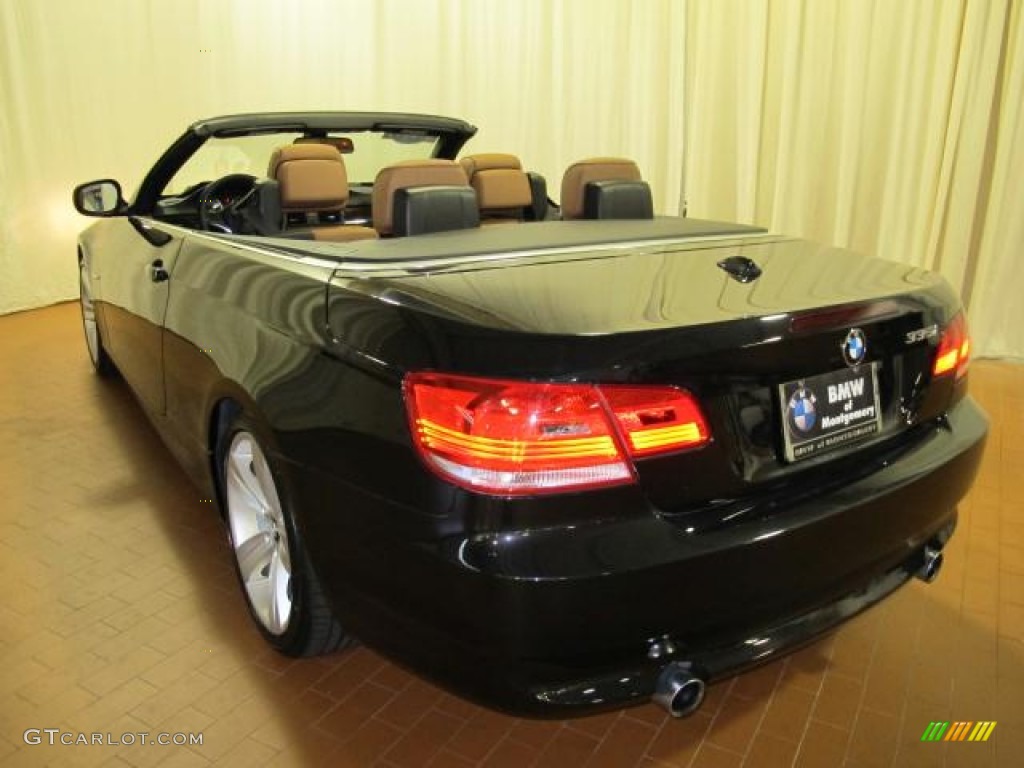 2010 3 Series 335i Convertible - Black Sapphire Metallic / Saddle Brown Dakota Leather photo #6