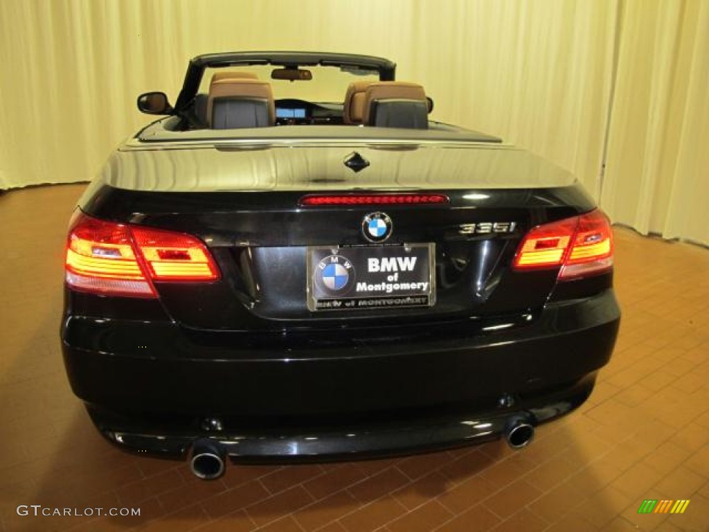 2010 3 Series 335i Convertible - Black Sapphire Metallic / Saddle Brown Dakota Leather photo #7