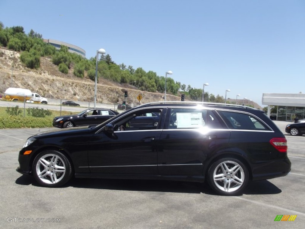 Black 2013 Mercedes-Benz E 350 4Matic Wagon Exterior Photo #68859045