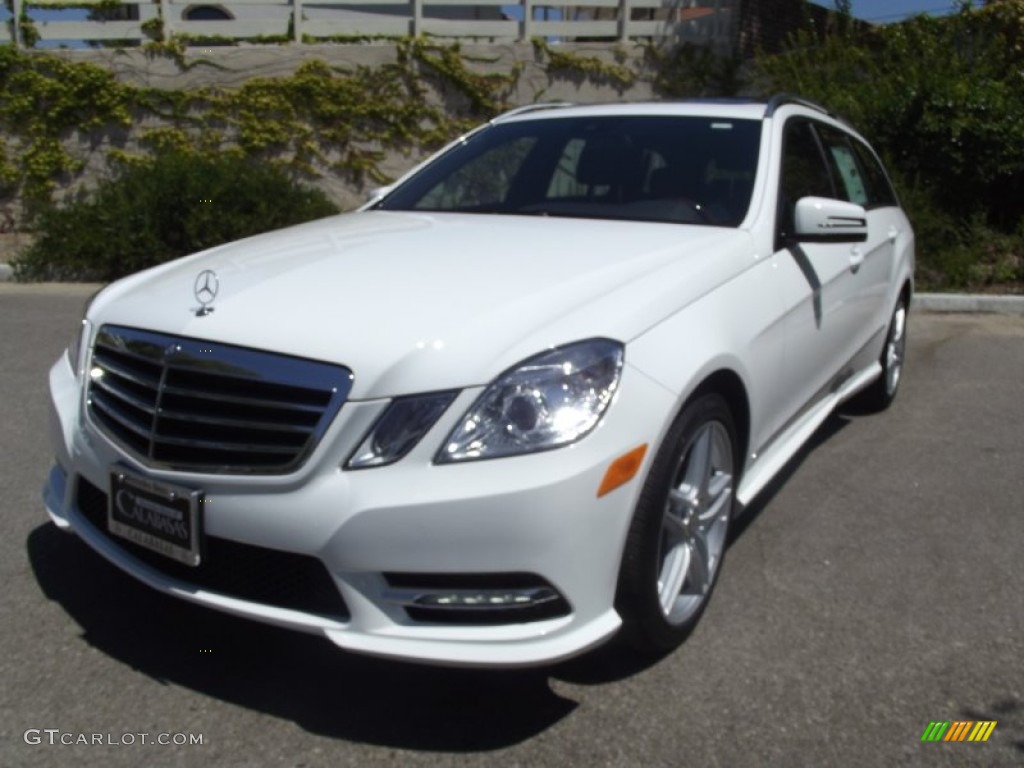Polar White 2013 Mercedes-Benz E 350 4Matic Wagon Exterior Photo #68859309