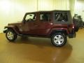 2009 Red Rock Crystal Pearl Jeep Wrangler Unlimited Sahara 4x4  photo #8