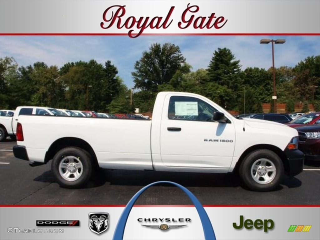 2012 Ram 1500 ST Regular Cab - Bright White / Dark Slate Gray/Medium Graystone photo #1